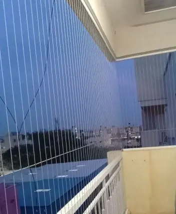 Safety net and invisible grill service team work