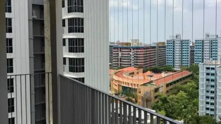 Window invisible grill before installation in Hyderabad