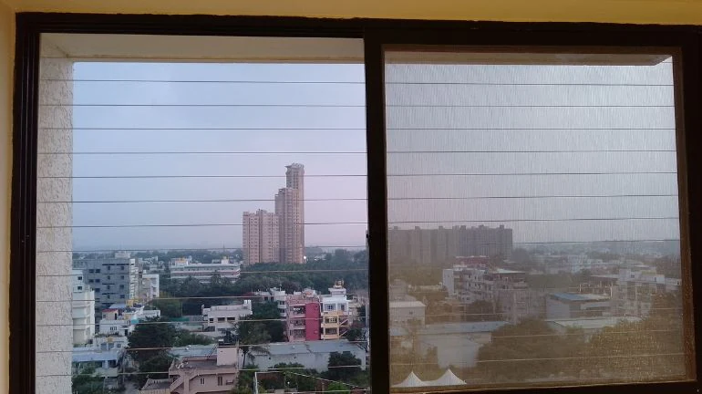 Stainless steel invisible grill after installation in Hyderabad